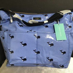 NWT Kate Spade Daycation Blue Whale Baby Bag